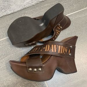 Harley Davidson Platform Sandals
